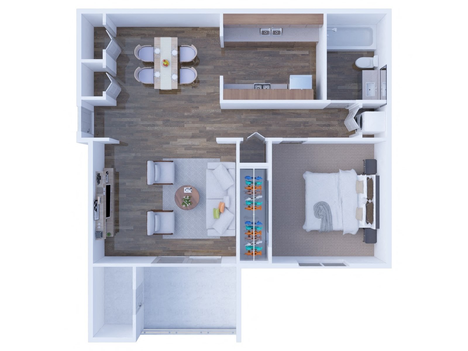 1 Bedroom 1 Bedroom